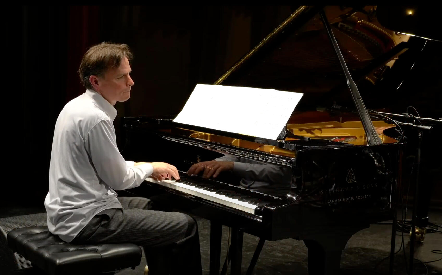 Recording at Sunset Center in Carmel